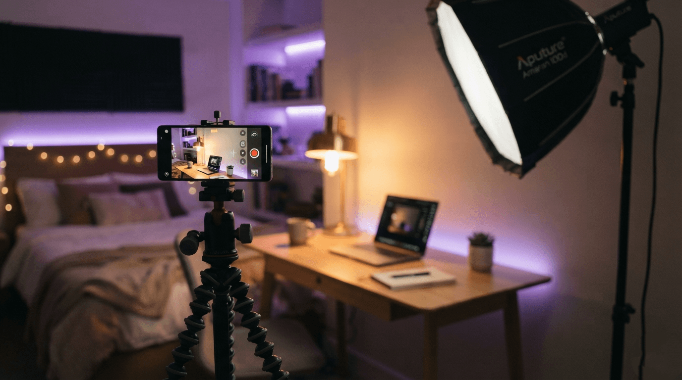How to Build a Cinematic Creator Studio Under $200 (Forget Expensive Cameras)